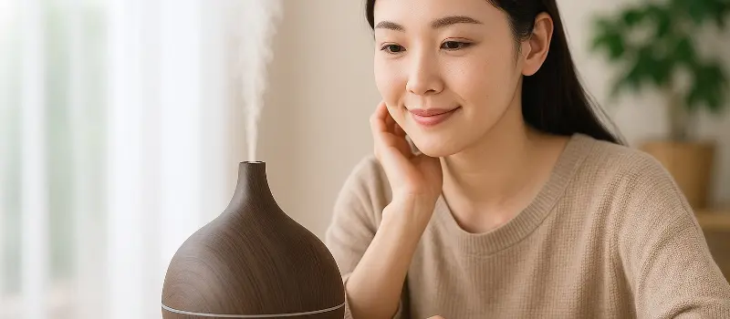 アロマで集中力をアップさせる女性