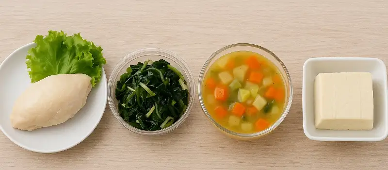 摂取カロリーの低い食品のイメージ