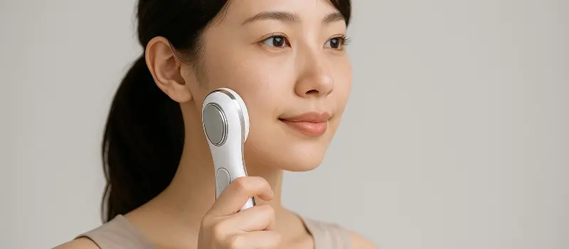 顏のたるみをケアするEMSグッズ