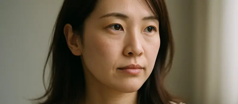 顏のたるみを気にし始めた女性