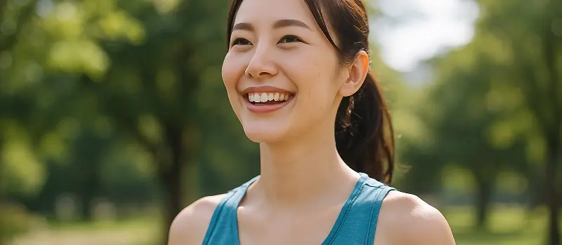 健康的で清々しい女性のイメージ