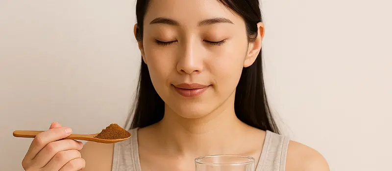 漢方ダイエットをする女性