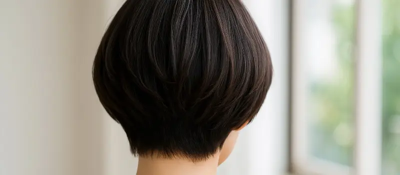 おすすめのエイジングケアシャンプを使っている女性の後ろ姿