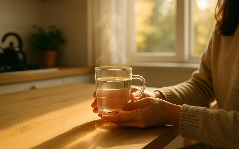 「朝に白湯を飲むとどんな効果がある？日々の暮らしに役立てよう！」のアイキャッチ画像