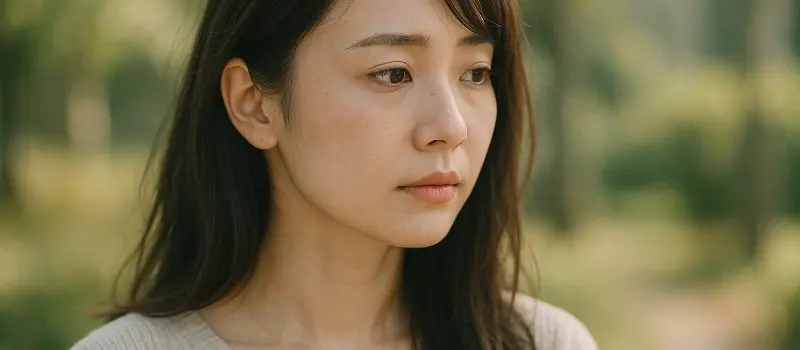 HSP気質で憂鬱な気分の女性
