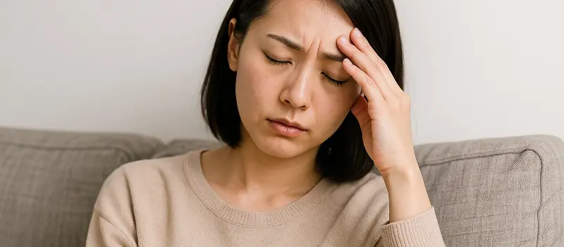 ストレスで貧血ぎみになった女性