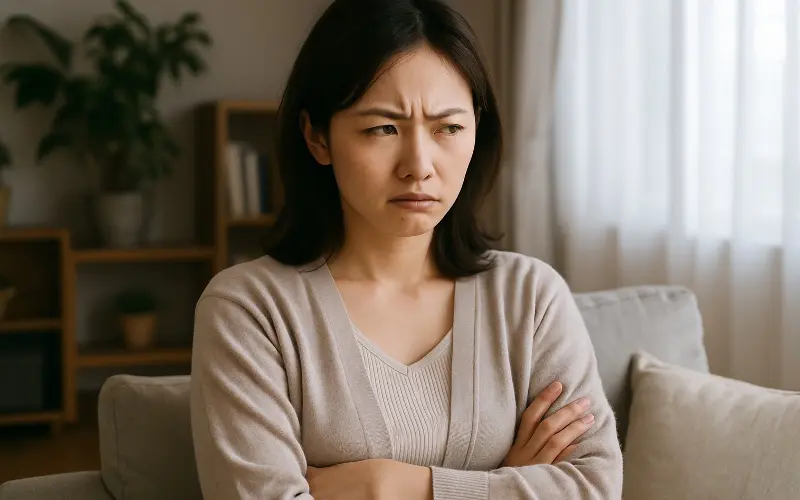 「女性特有のイライラに悩むあなたへ──原因と年代別の対処法」のアイキャッチ画像