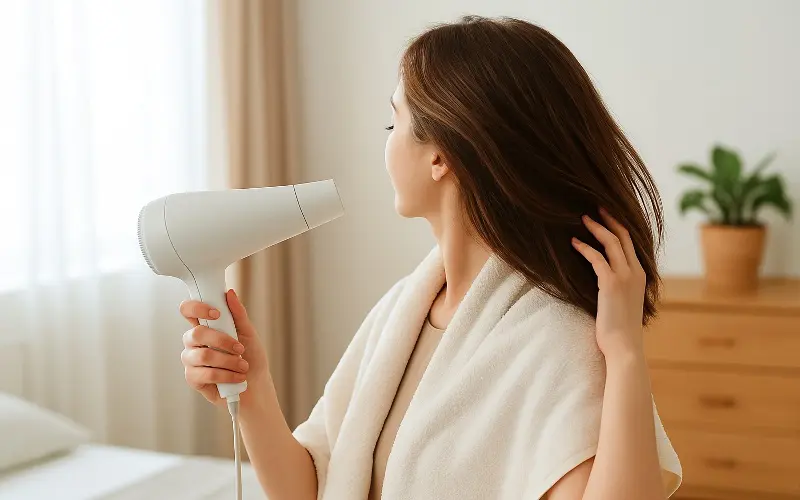 「風呂上がりのヘアケアの正しい順番とおすすめアイテムで翌朝もまとまる髪に」のアイキャッチ画像