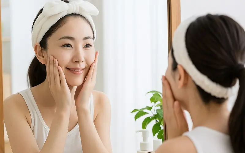 「毎日欠かさない朝と夜のスキンケアルーティンで美肌をキープする方法」のアイキャッチ画像