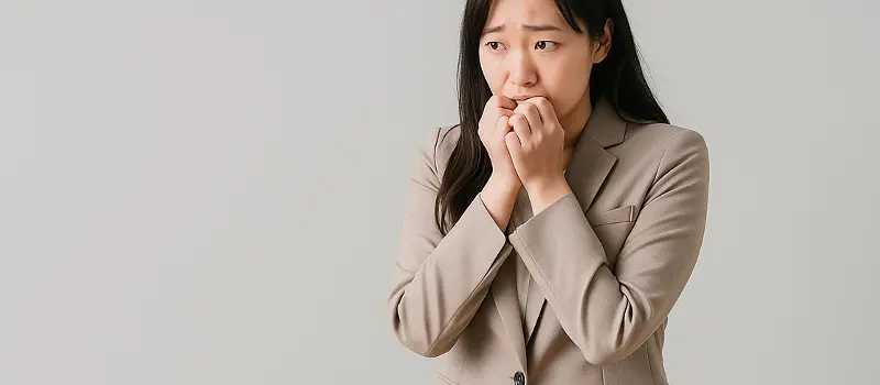 緊張しない方法を知りたい女性