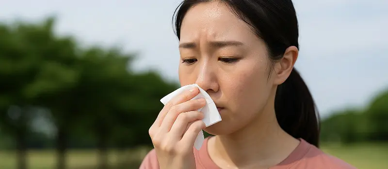 汗がひどいから気にしている女性