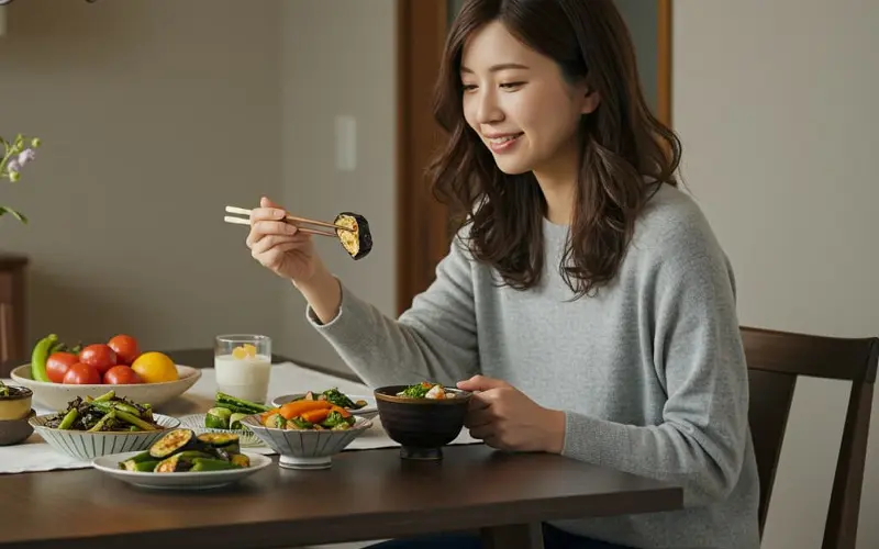 「食べる順番ダイエットの正しいやり方でリバウンドしにくい体を手に入れる」のアイキャッチ画像