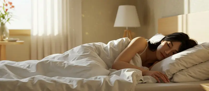 睡眠中の女性