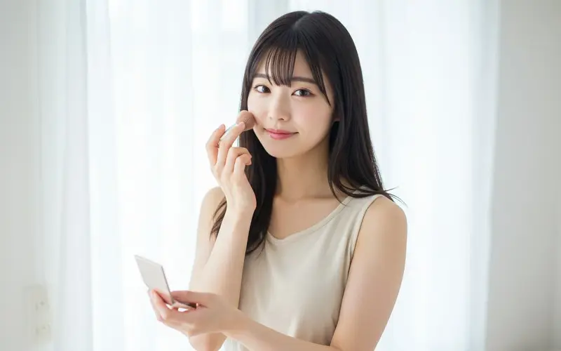 「チークの入れ方を2025年秋から変えよう丸顔・面長など顏型別に流行りを解説」のアイキャッチ画像