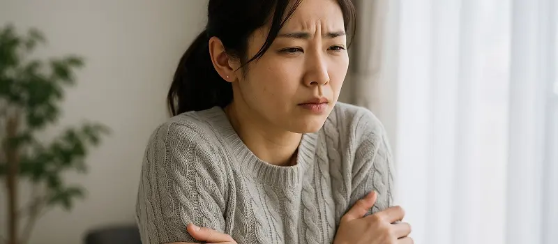 冷え性の女性