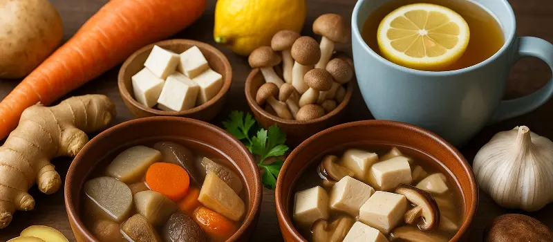 冷え性対策の食べ物のイメージ