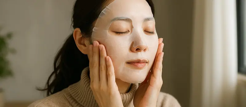 肌のハリの即効性のためのフェイスマスク