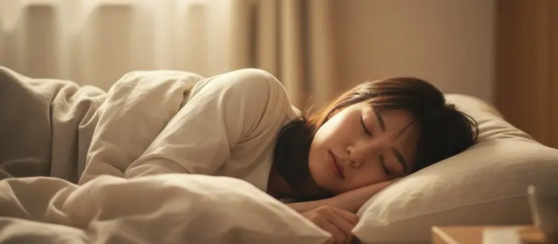 デジタルデトックスができて安眠できるようになった女性