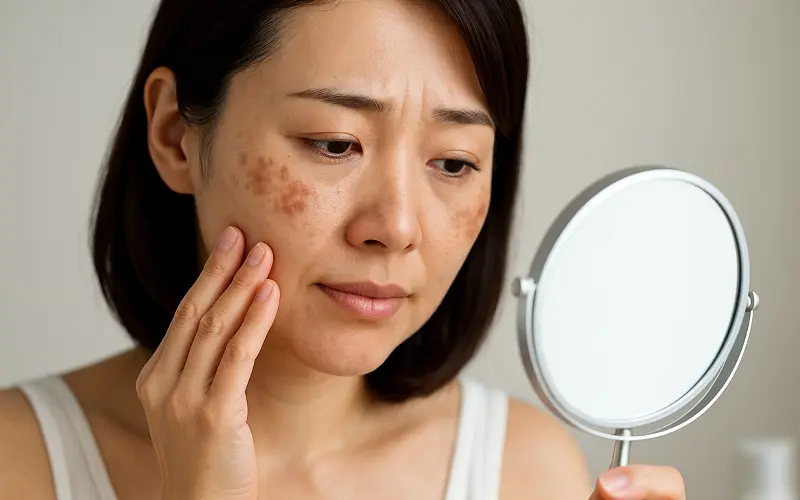 「肝斑は自然に消える？正しいスキンケア・内服薬・メイクで目立たせない肌へ」のアイキャッチ画像