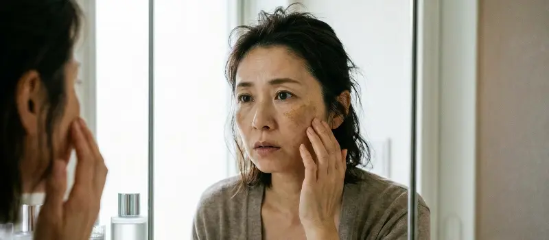 肝斑を気にする女性